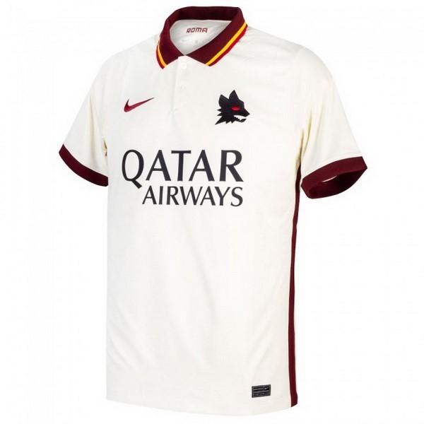 Tailandia Camiseta As Roma Segunda equipo 2020-21 Blanco